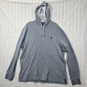 Polo Ralph Lauren Men's Quarter Button Drawstring Hoodie Sweater Size XL